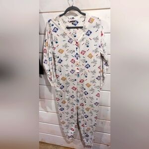 Vintage 80's Dalmatian Dog pajamas S/M (up to modern XL)